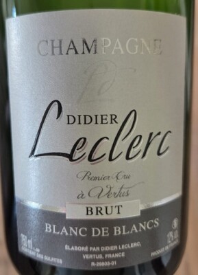 Didier Leclerc Champagne Blanc de Blanc 1er NV