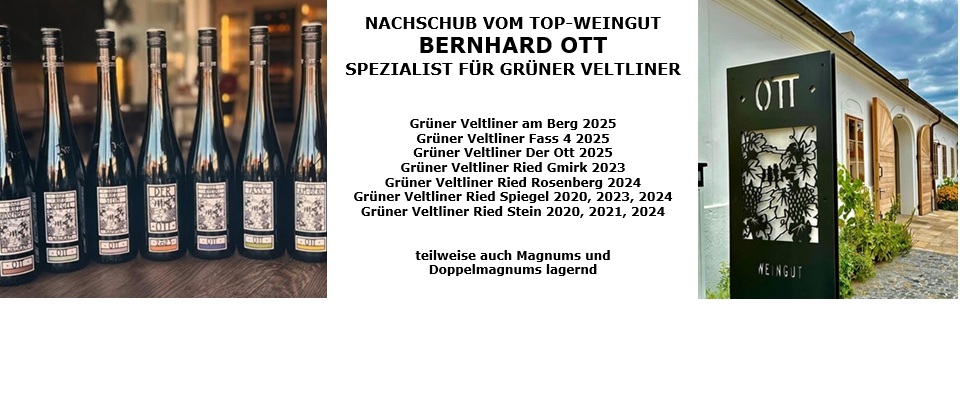 Die Top-Lagen Veltliner 2024 von Bernhard Ott sind da!