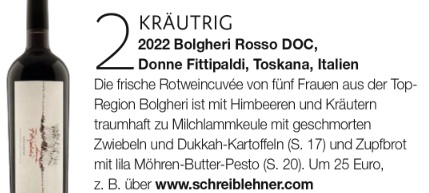 Empfehlung für Donne Fittipaldi in Lust auf Genuss